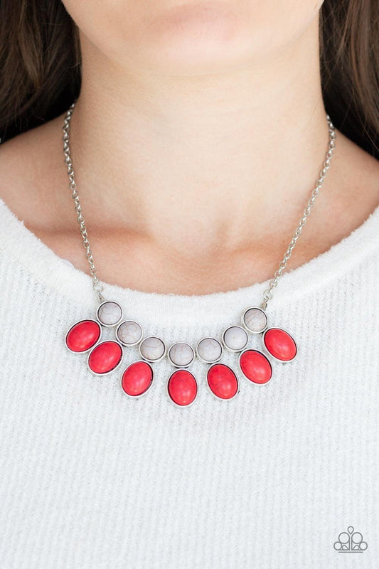 Paparazzi Accessories - Environmental Impact - Red Necklace - Bling by JessieK