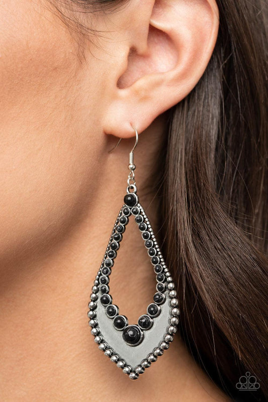 Paparazzi Accessories - Essential Minerals - Black Earrings - Bling by JessieK