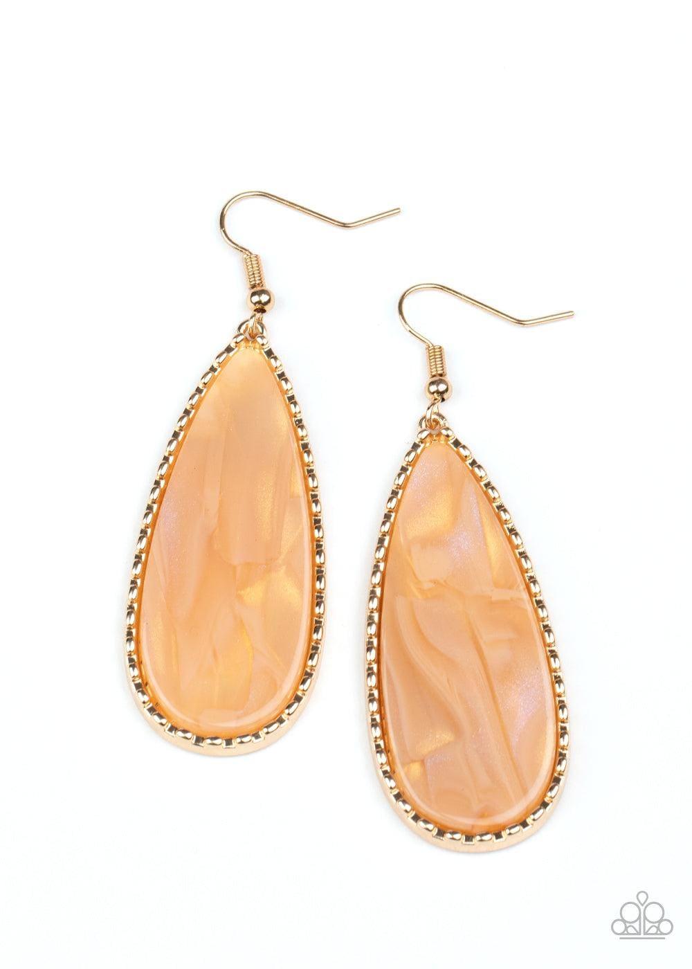 Paparazzi Accessories - Ethereal Eloquence - Gold Earrings - Bling by JessieK