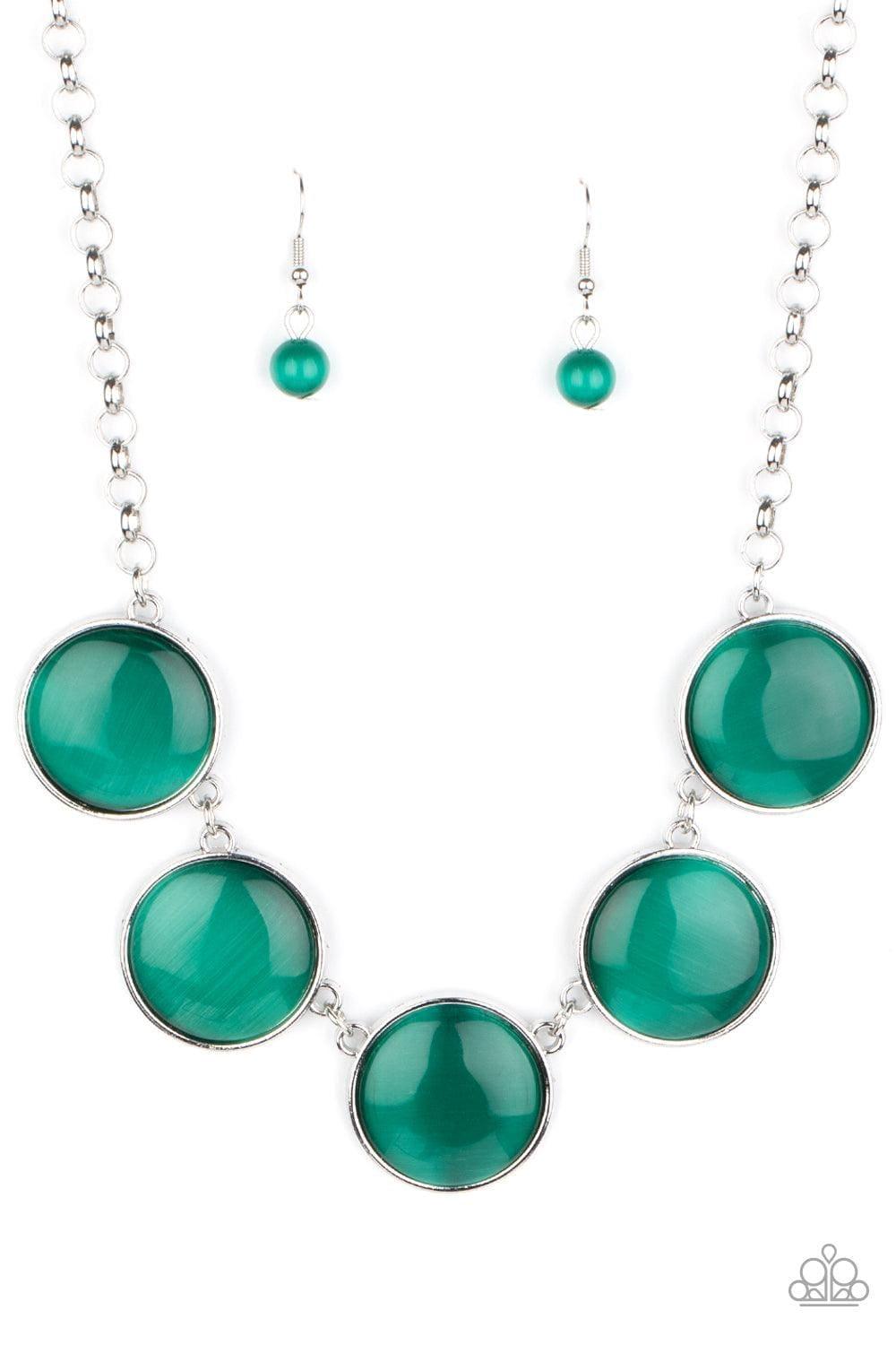 Paparazzi Accessories - Ethereal Escape - Green Necklace - Bling by JessieK