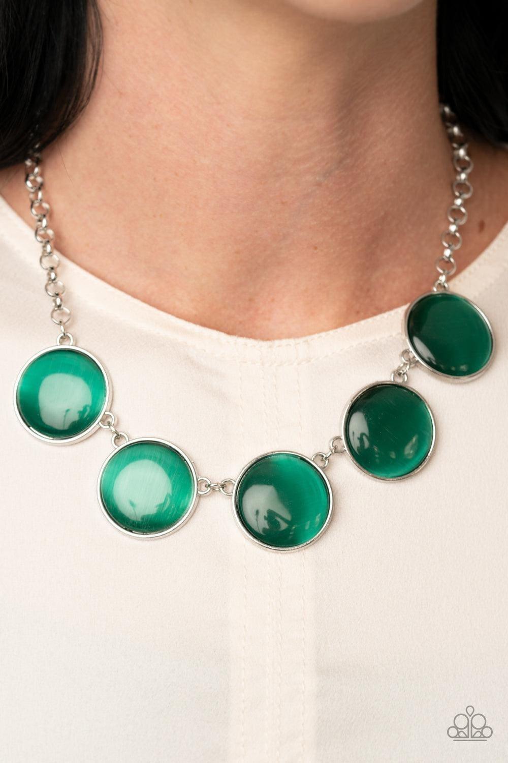 Paparazzi Accessories - Ethereal Escape - Green Necklace - Bling by JessieK