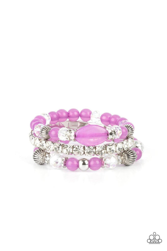 Paparazzi Accessories - Ethereal Etiquette - Purple Bracelet - Bling by JessieK