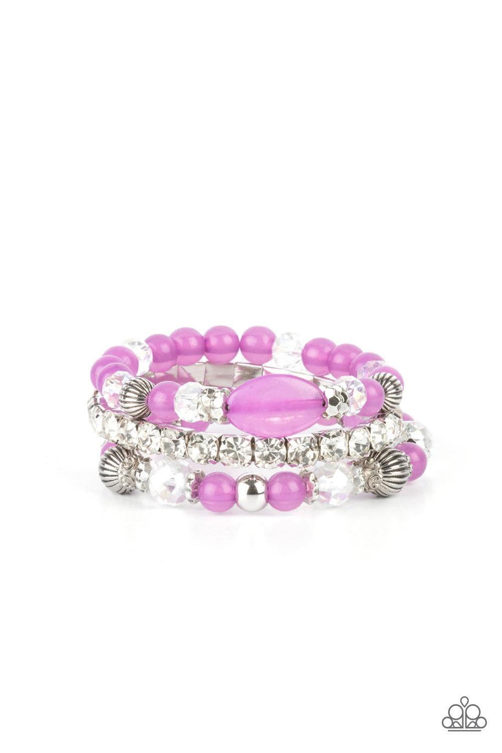 Paparazzi Accessories - Ethereal Etiquette - Purple Bracelet - Bling by JessieK