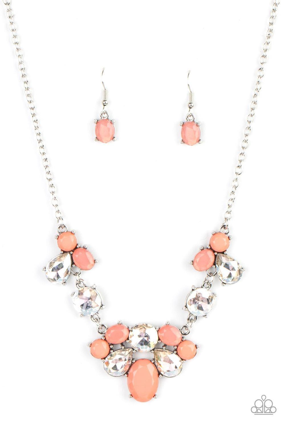 Paparazzi Accessories - Ethereal Romance – Orange (coral) Necklace - Bling by JessieK