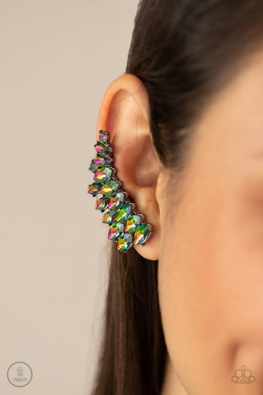 Paparazzi Accessories - Explosive Elegance - Multicolor Oil spill Earrings - Bling by JessieK