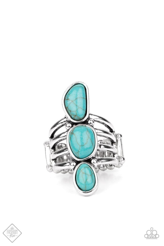 Paparazzi Accessories - Extra Eco - Blue (turquoise) Ring - Bling by JessieK