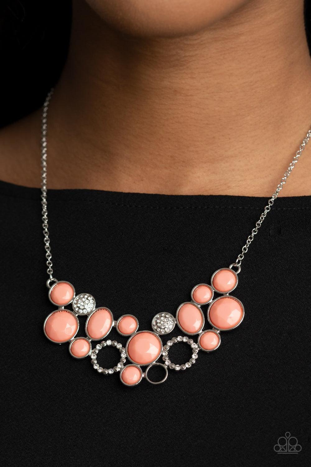 Paparazzi Accessories - Extra Eloquent - Orange (coral) Necklace - Bling by JessieK