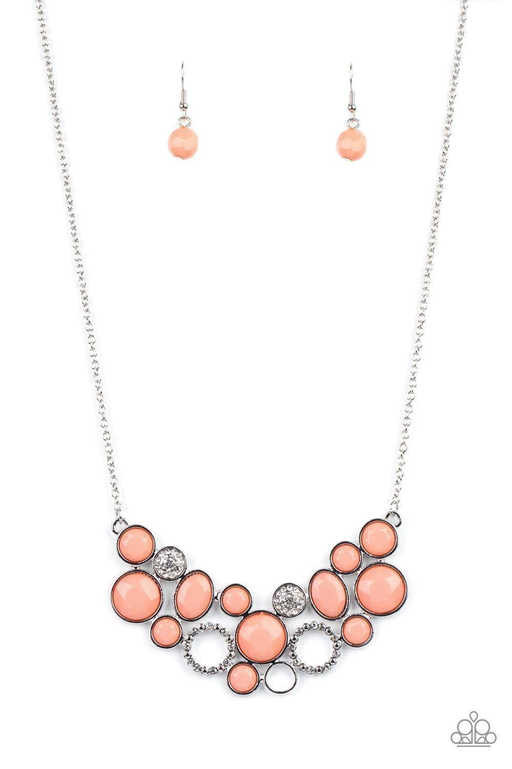 Paparazzi Accessories - Extra Eloquent - Orange (coral) Necklace - Bling by JessieK