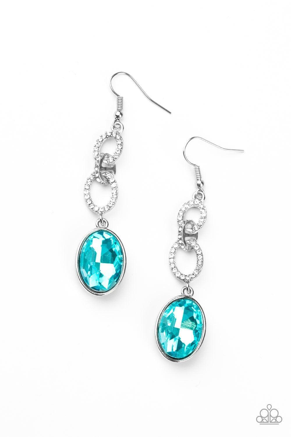 Paparazzi Accessories - Extra Ice Queen - Blue Earrings - Bling by JessieK