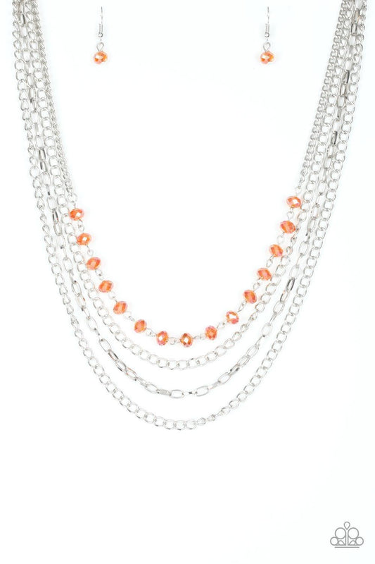 Paparazzi Accessories - Extravagant Elegance - Orange Necklace - Bling by JessieK