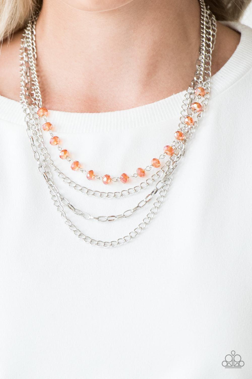 Paparazzi Accessories - Extravagant Elegance - Orange Necklace - Bling by JessieK