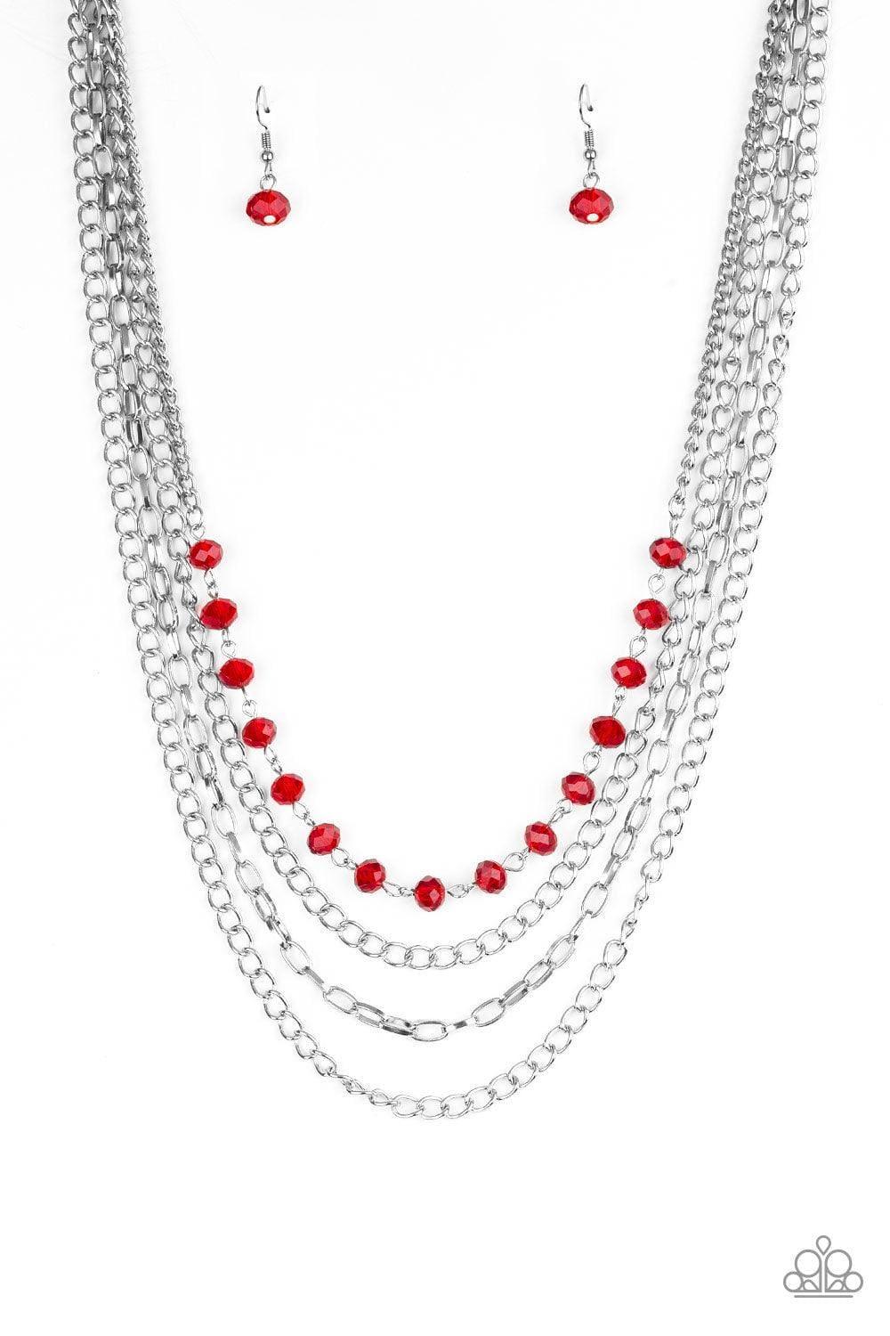 Paparazzi Accessories - Extravagant Elegance - Red Necklace - Bling by JessieK