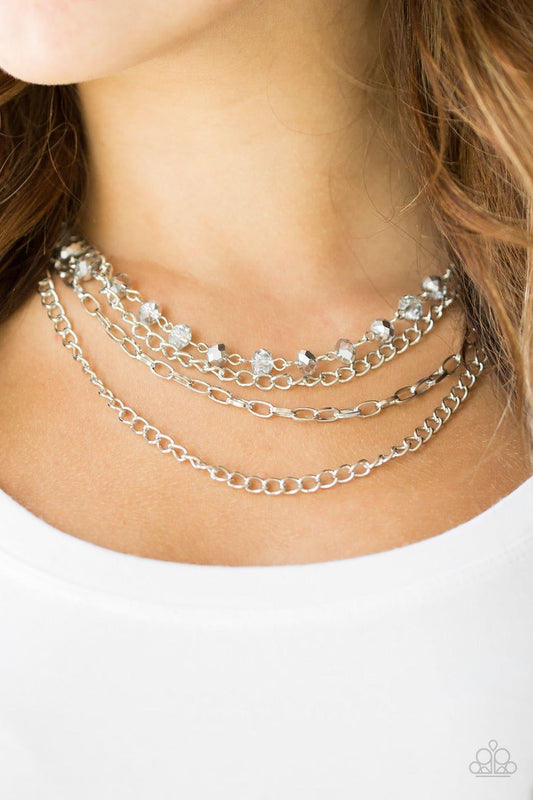 Paparazzi Accessories - Extravagant Elegance - Silver Necklace - Bling by JessieK