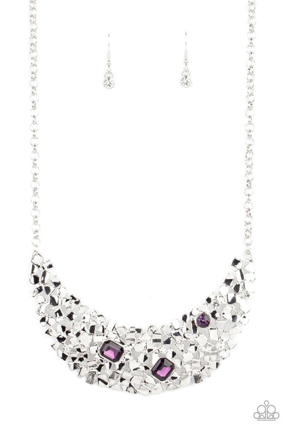 Paparazzi Accessories - Fabulously Fragmented - Purple Necklace - Bling by JessieK
