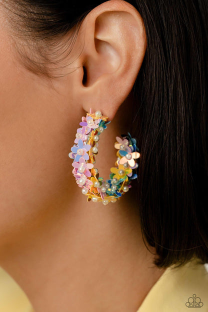 Paparazzi Accessories - Fairy Fantasia - Multicolor Hoop Earrings - Bling by JessieK