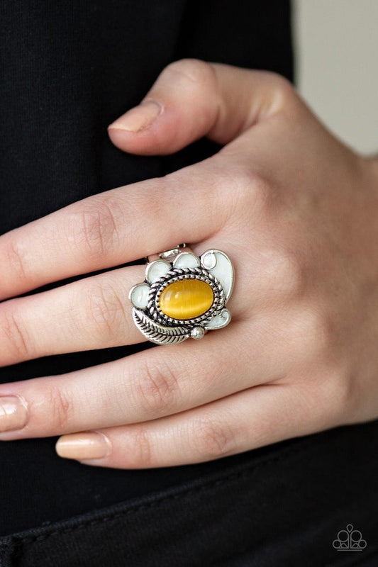 Paparazzi Accessories - Fairytale Magic - Yellow Ring - Bling by JessieK