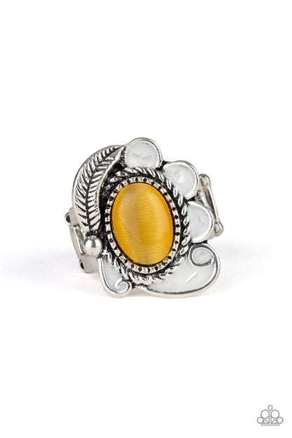 Paparazzi Accessories - Fairytale Magic - Yellow Ring - Bling by JessieK