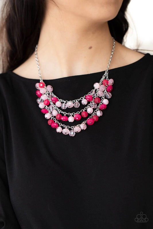 Paparazzi Accessories - Fairytale Timelessness - Pink Necklace - Bling by JessieK