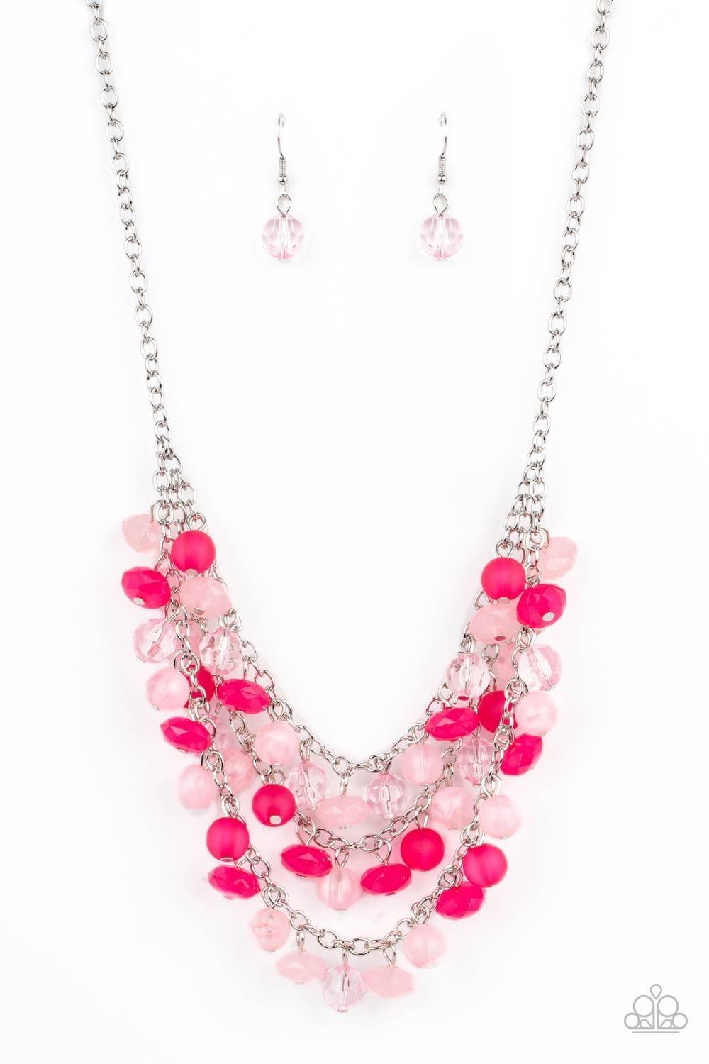 Paparazzi Accessories - Fairytale Timelessness - Pink Necklace - Bling by JessieK