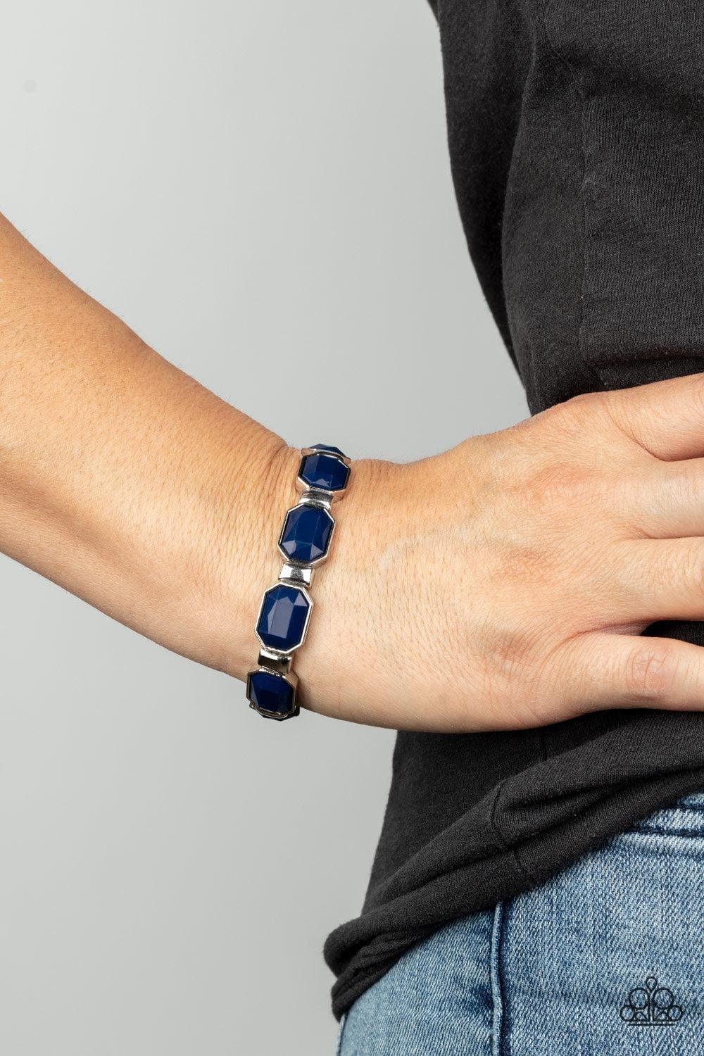 Paparazzi Accessories - Fashion Fable - Blue Bracelet - Bling by JessieK