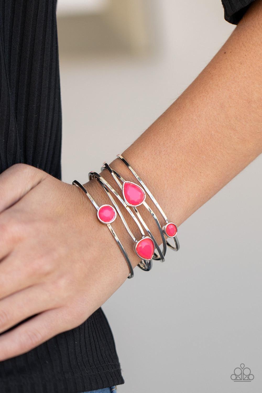 Paparazzi Accessories - Fashion Frenzy - Pink Bracelet - Bling by JessieK