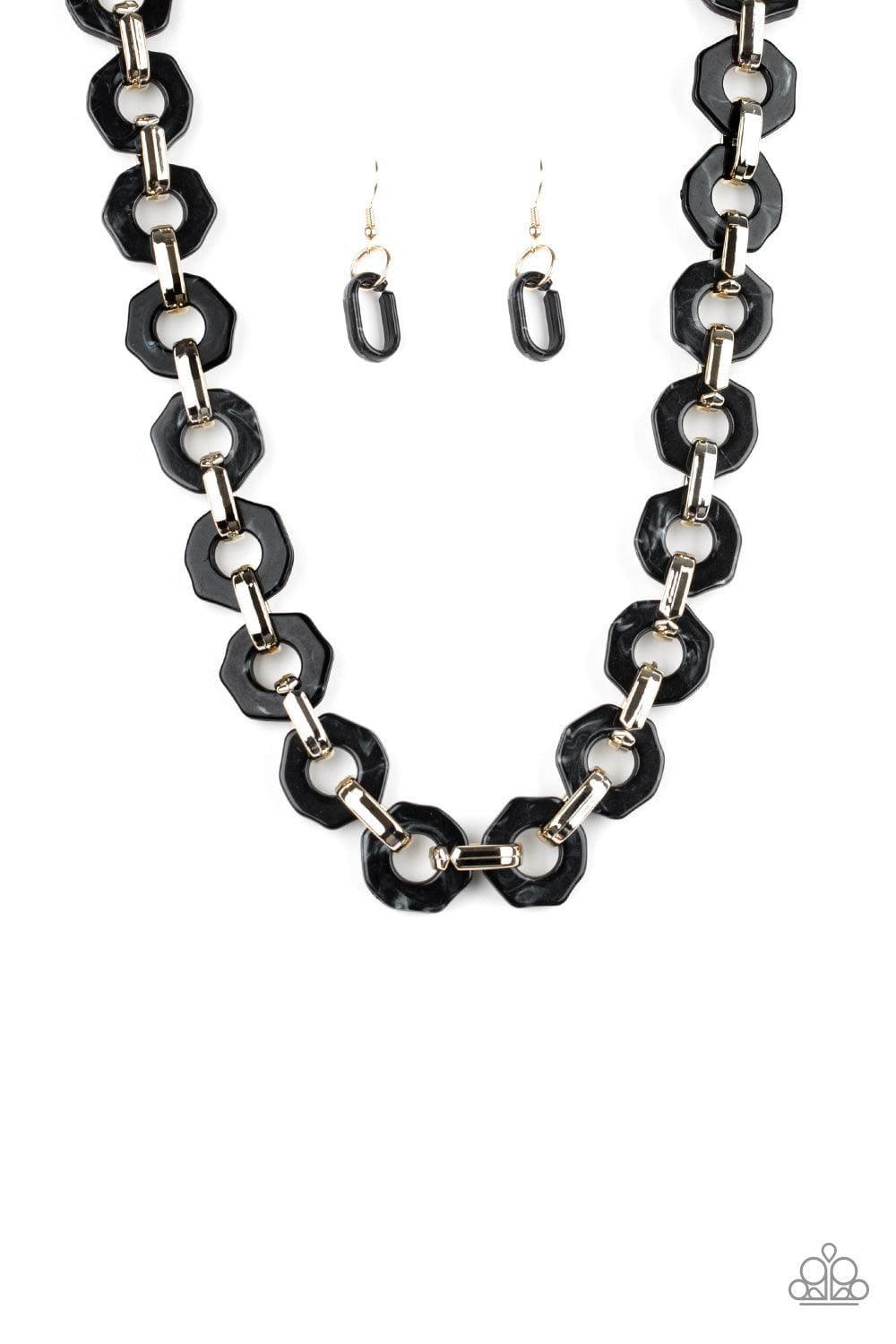Paparazzi Accessories - Fashionista Fever - Black Necklace - Bling by JessieK