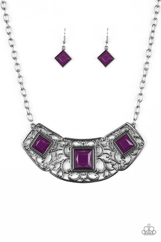 Paparazzi Accessories - Feeling Inde-pendant - Purple Necklace - Bling by JessieK