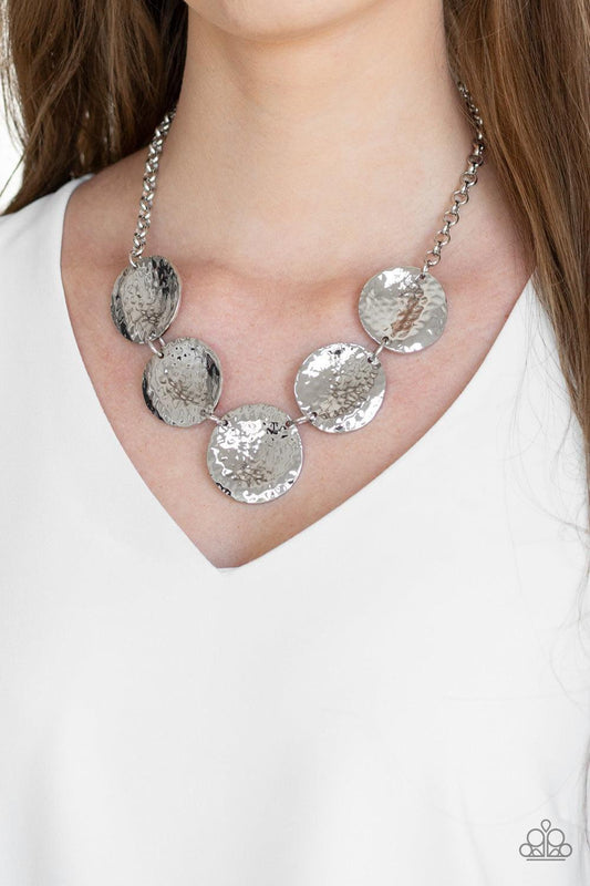 Paparazzi Accessories - First Impressions - Silver Necklace - Bling by JessieK