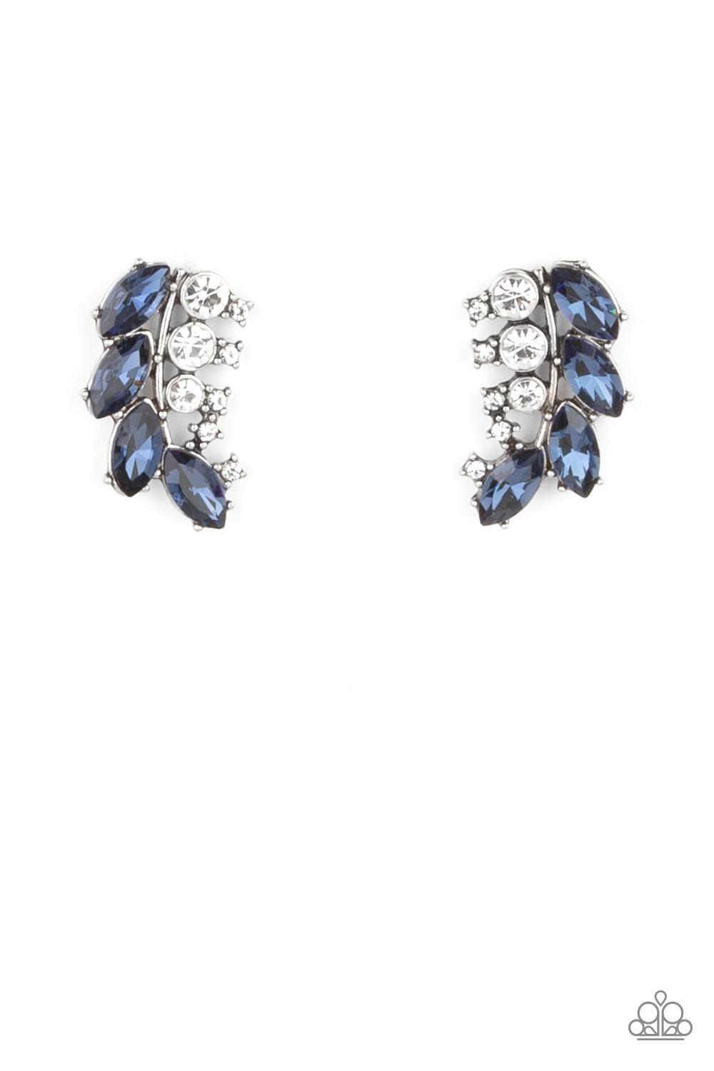 Paparazzi Accessories - Flawless Fronds - Blue Earrings - Bling by JessieK