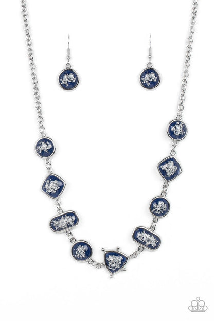 Paparazzi Accessories - Fleek And Flecked - Blue Necklace - Bling by JessieK