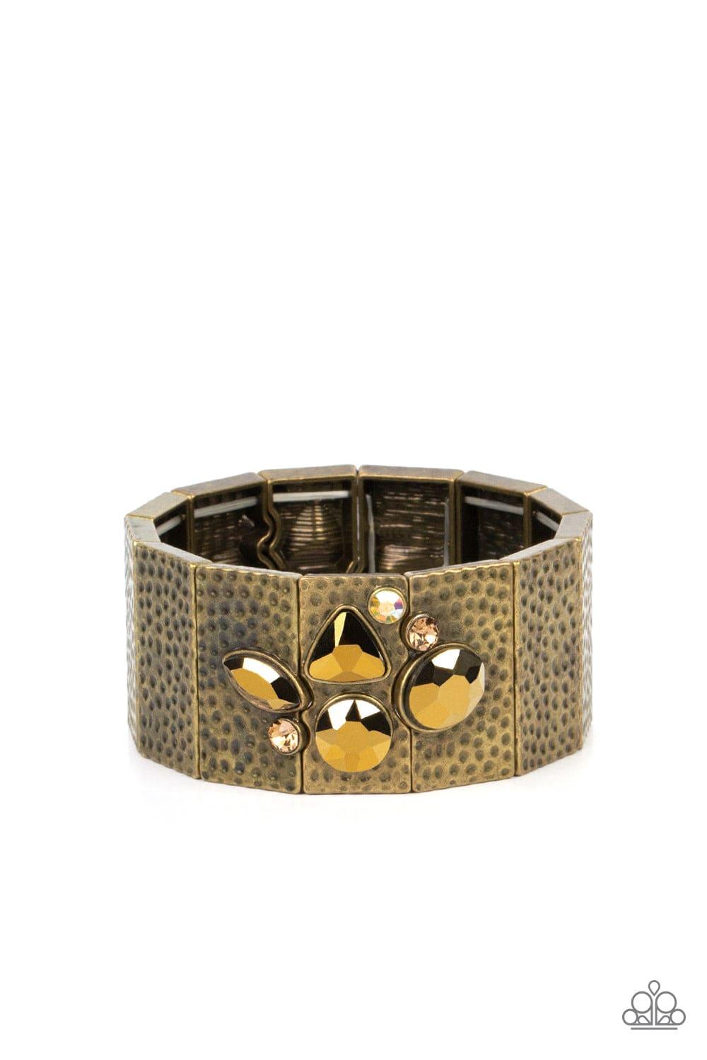 Paparazzi Accessories - Flickering Fortune - Brass Bracelet - Bling by JessieK