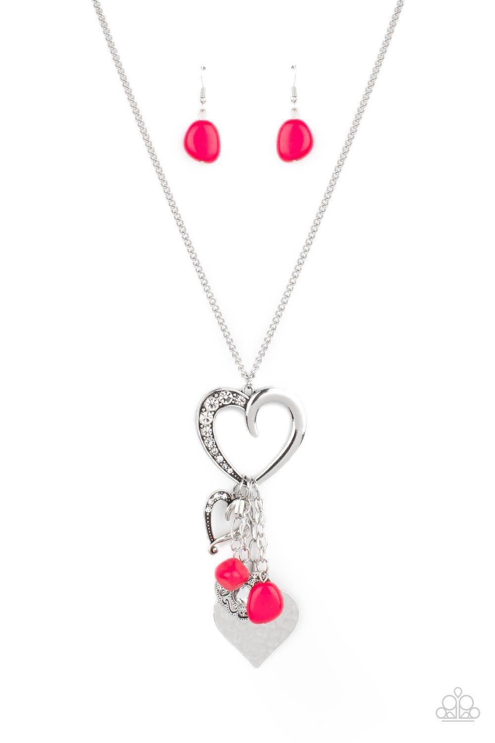 Paparazzi Accessories - Flirty Fashionista - Pink Necklace - Bling by JessieK