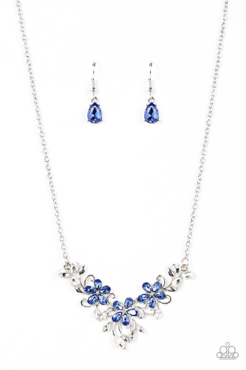 Paparazzi Accessories - Floral Fashion Show - Blue Necklace - Bling by JessieK