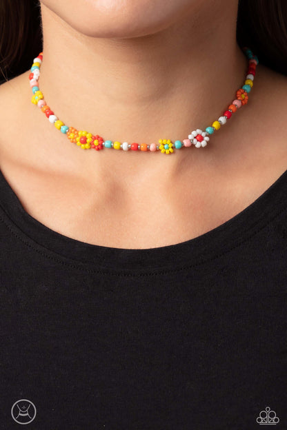 Paparazzi Accessories - Flower Child Flair - Multicolor Choker Necklace - Bling by JessieK