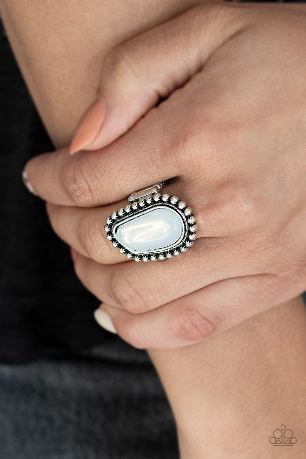 Paparazzi Accessories - For Ethereal! - White Ring - Bling by JessieK