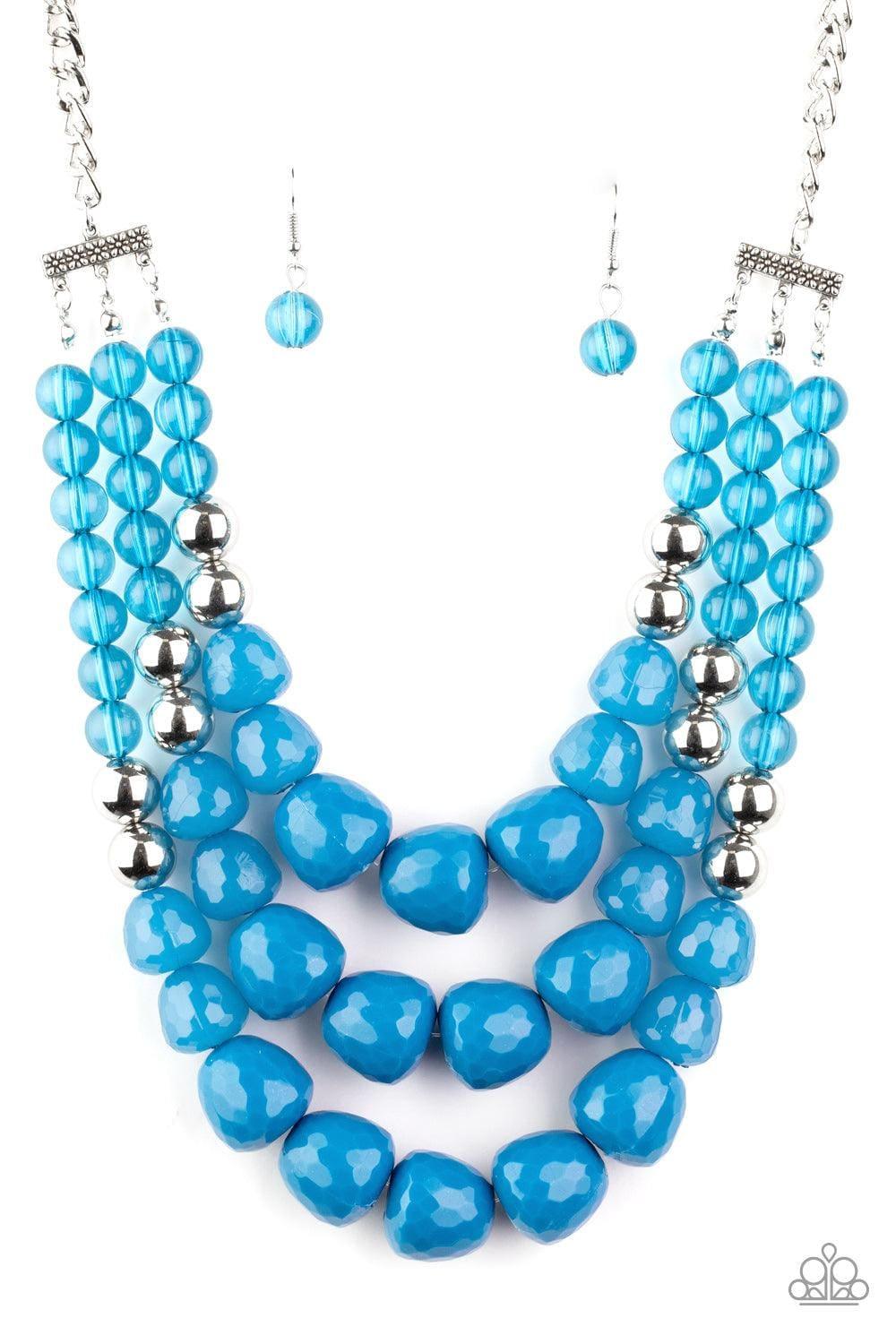 Paparazzi Accessories - Forbidden Fruit - Blue Necklace - Bling by JessieK