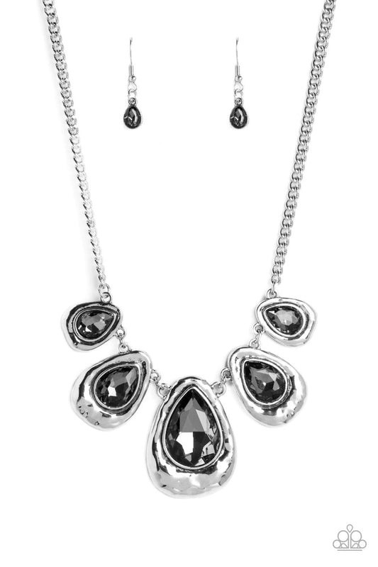Paparazzi Accessories - Formally Forged - Silver Necklace - Bling by JessieK