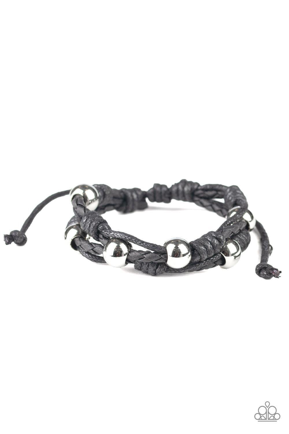 Paparazzi Accessories - Free Climb - Black Urban Bracelet - Bling by JessieK