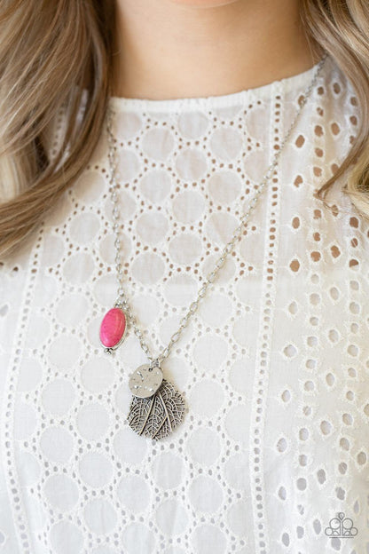 Paparazzi Accessories - Free-spirited Forager - Pink Necklace - Bling by JessieK