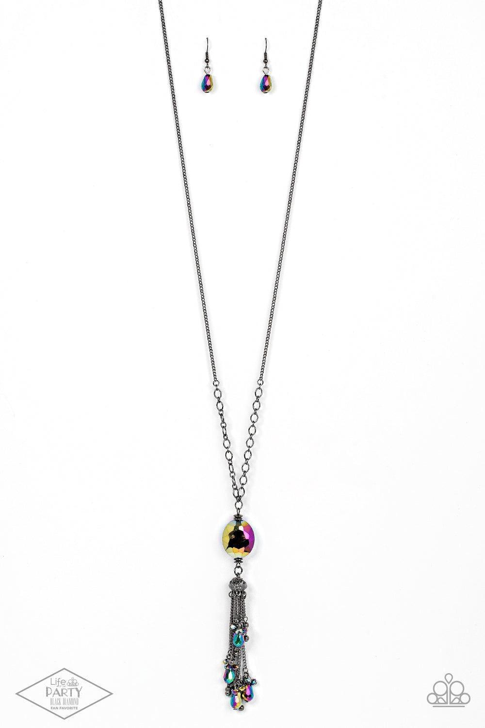 Paparazzi Accessories - Fringe Flavor - Multicolor Oil Spill Necklace - Bling by JessieK