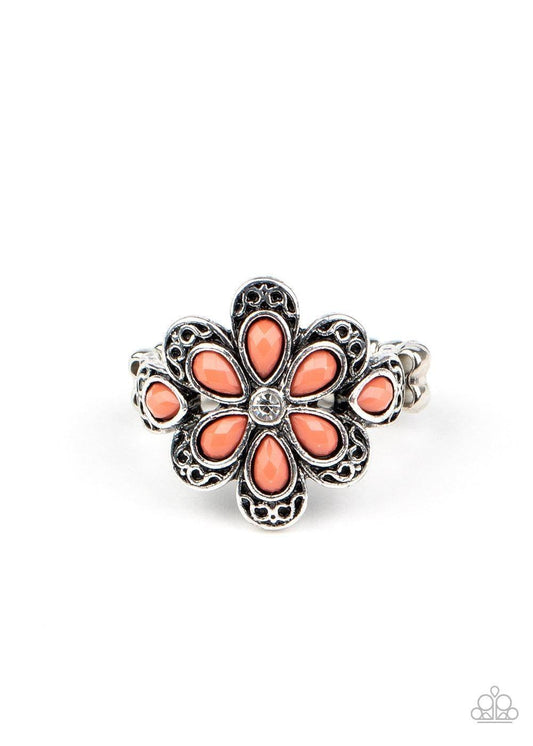 Paparazzi Accessories - Fruity Florals - Orange (Coral) Ring - Bling by JessieK