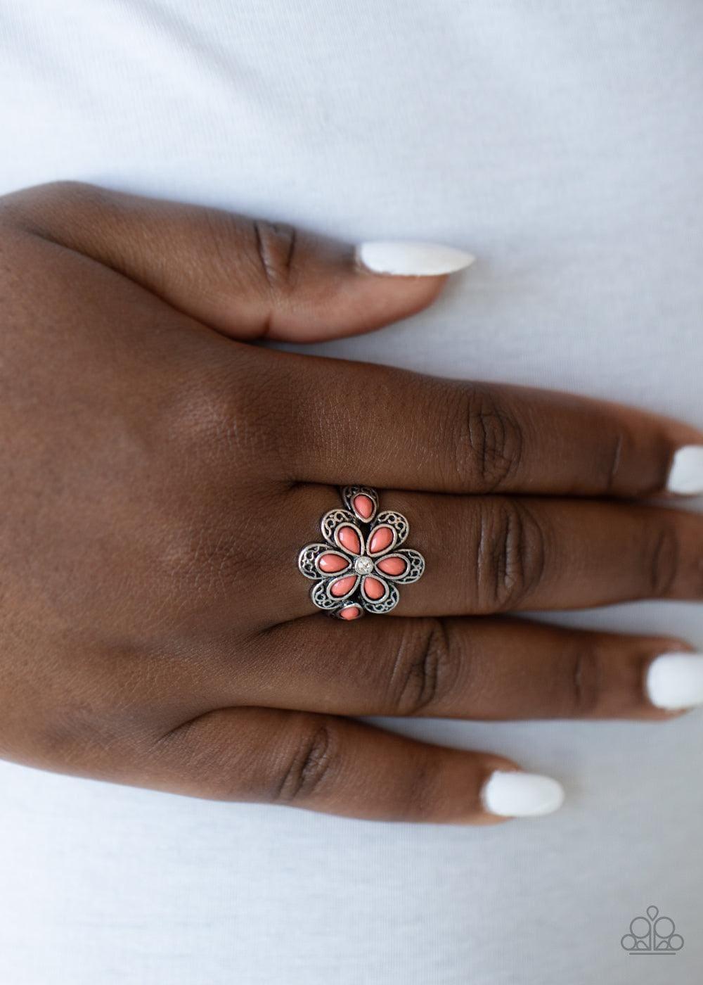 Paparazzi Accessories - Fruity Florals - Orange (Coral) Ring - Bling by JessieK