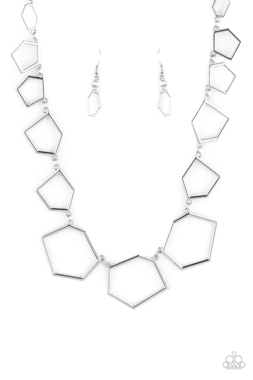 Paparazzi Accessories - Full Frame Fashion - Silver Necklace - Bling by JessieK