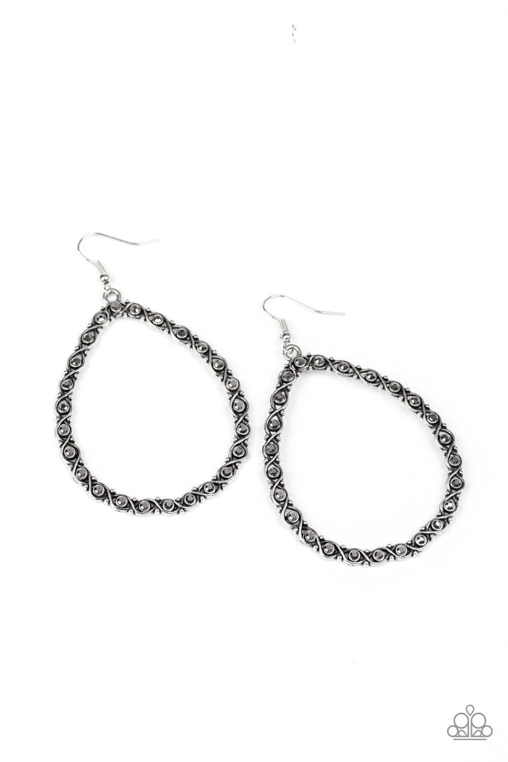 Paparazzi Accessories - Galaxy Gardens - Silver Earrings - Bling by JessieK