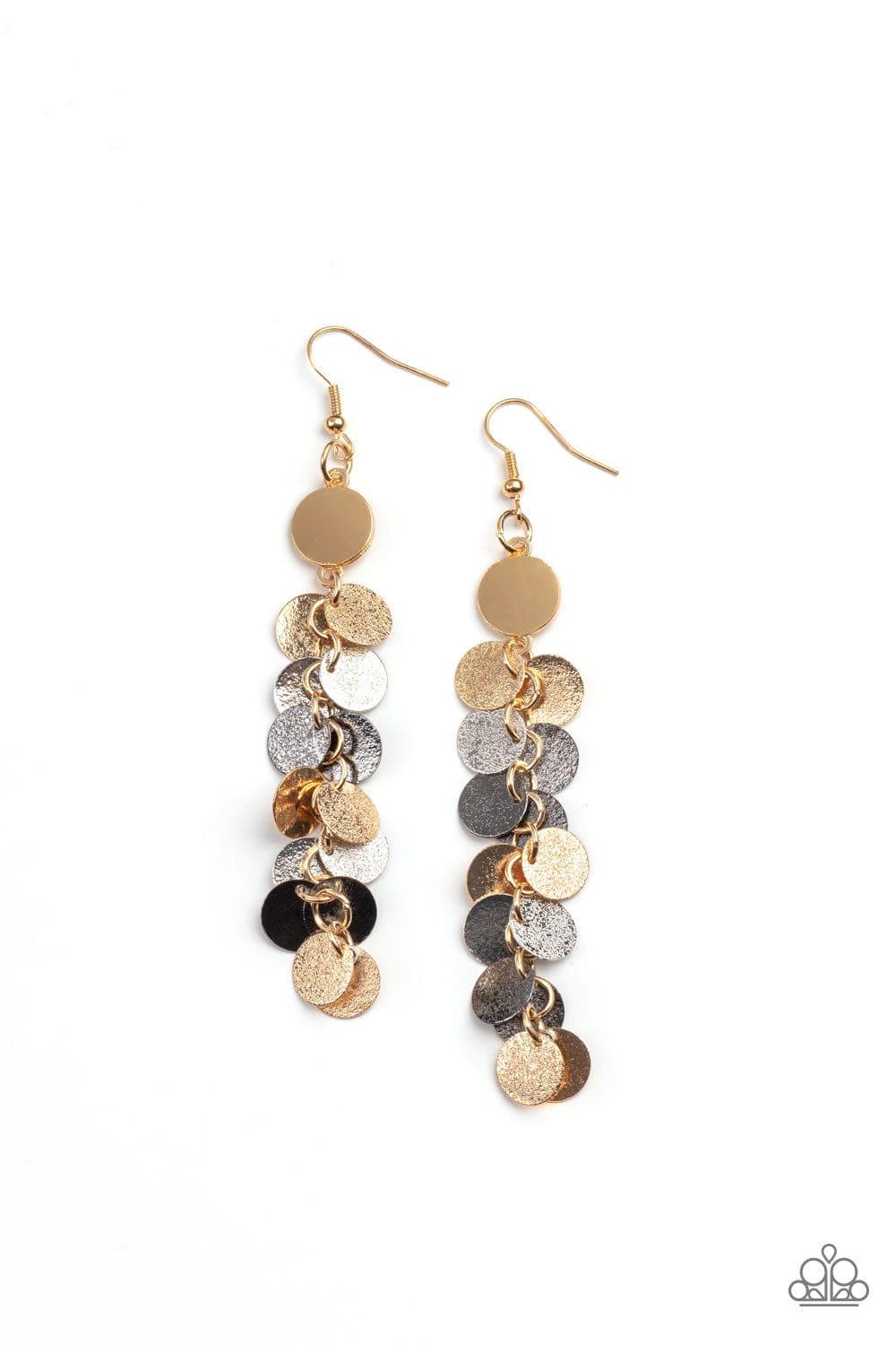 Paparazzi Accessories - Game Chime - Multicolor Earrings - Bling by JessieK