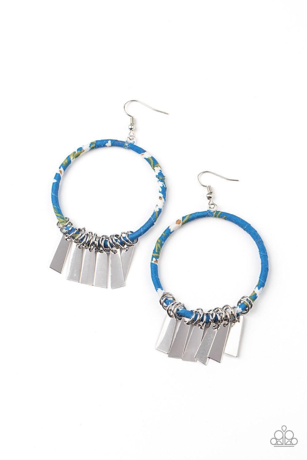 Paparazzi Accessories - Garden Chimes - Blue Earrings - Bling by JessieK