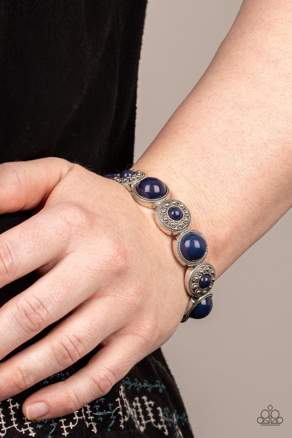 Paparazzi Accessories - Garden Flair - Blue Bracelet - Bling by JessieK