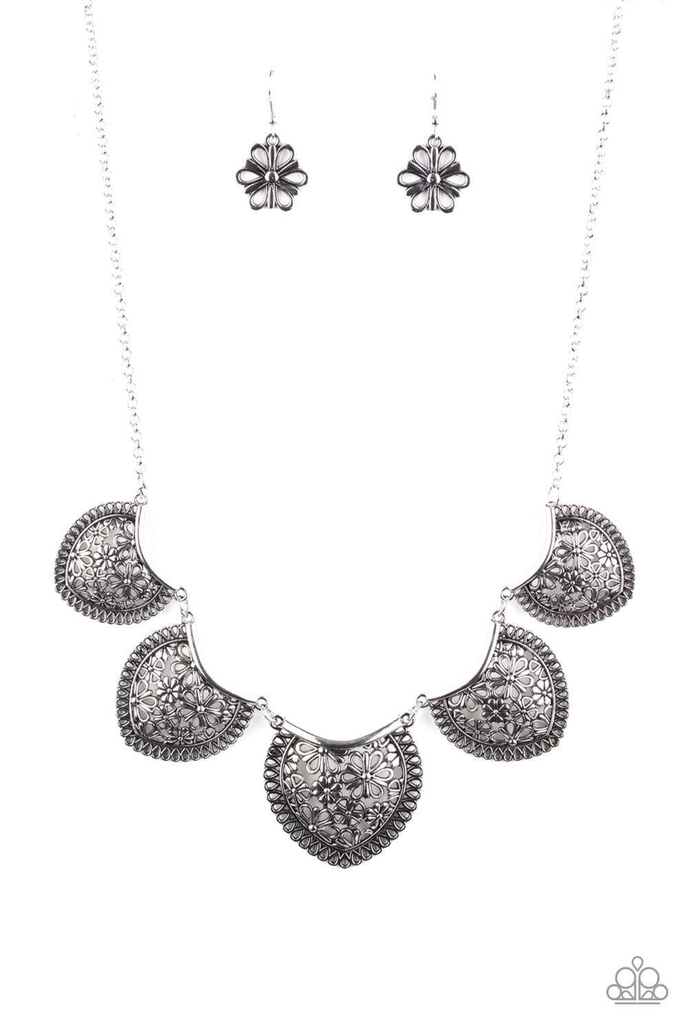 Paparazzi Accessories - Garden Pixie - Silver Necklace - Bling by JessieK