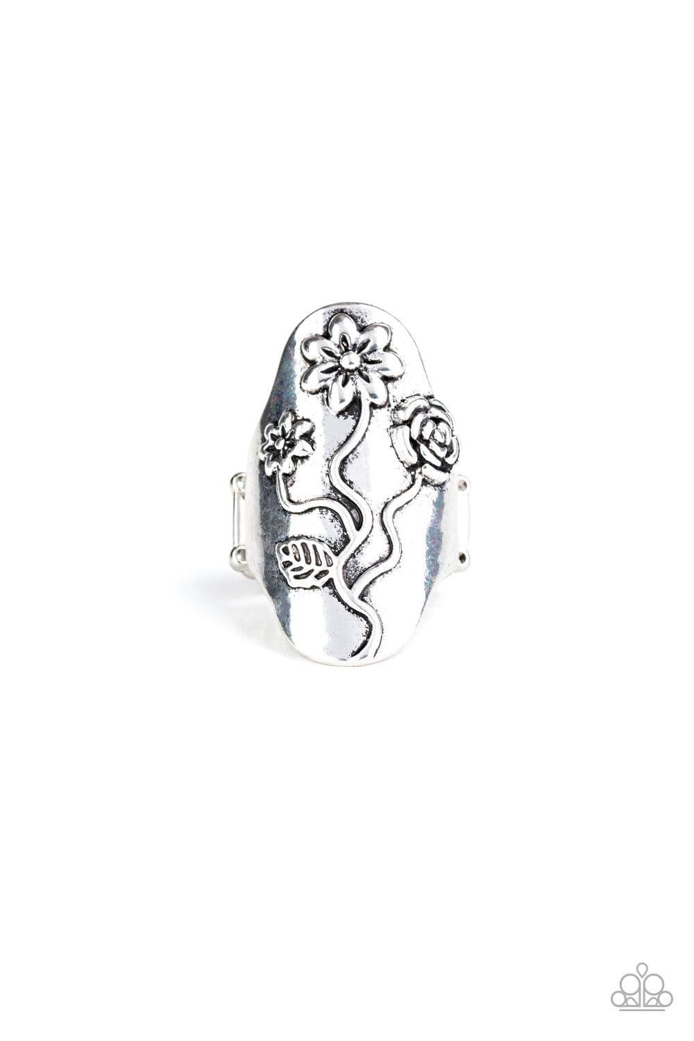 Paparazzi Accessories - Garden Soul - Silver Ring - Bling by JessieK