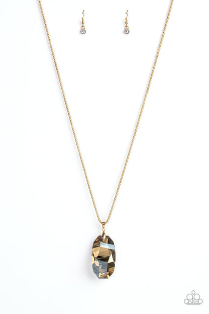 Paparazzi Accessories - Gemstone Grandeur - Gold Necklace - Bling by JessieK